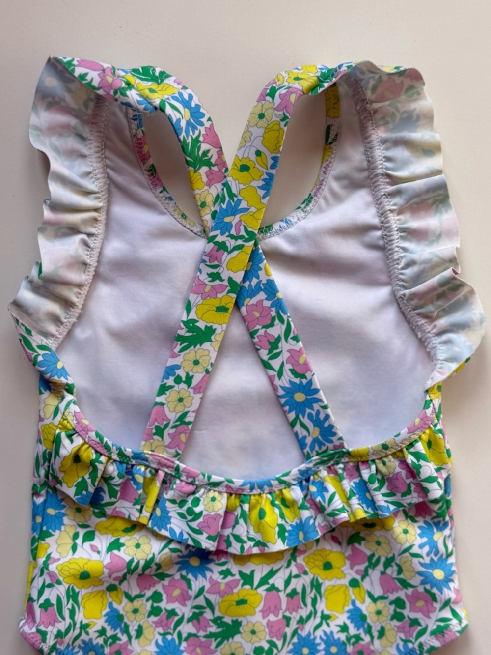 Jacadi Baby Girl Liberty Floral One-Piece Swimsuit - Size 18M - Picture 7 of 15
